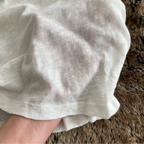 Gauzy Cotton V Neck T Shirt - Picture 3 of 4